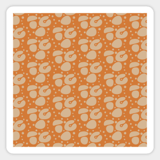 Orange and Cream Fall Background Sticker